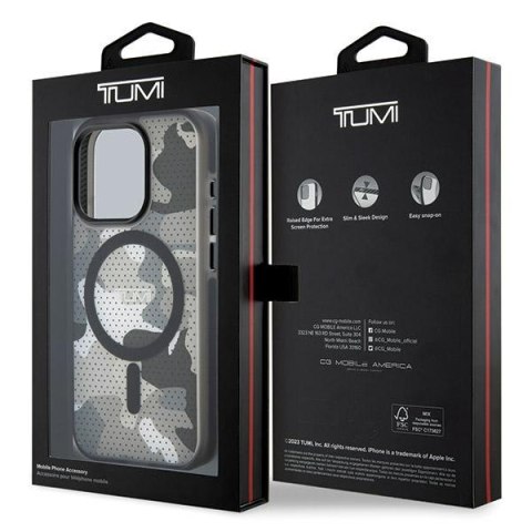 Tumi TUHMP15XTCAMK iPhone 15 Pro Max6.7" czarny/black hardcase Frosted Camo Print MagSafe
