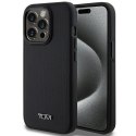 Tumi TUHMP15LRBAK iPhone 15 Pro 6.1"czarny/black hardcase Leather Balistic Pattern MagSafe