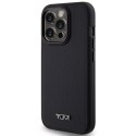 Tumi TUHMP15LRBAK iPhone 15 Pro 6.1"czarny/black hardcase Leather Balistic Pattern MagSafe