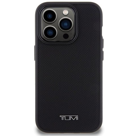 Tumi TUHMP15LRBAK iPhone 15 Pro 6.1"czarny/black hardcase Leather Balistic Pattern MagSafe
