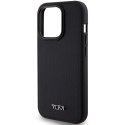 Tumi TUHMP15LRBAK iPhone 15 Pro 6.1"czarny/black hardcase Leather Balistic Pattern MagSafe