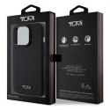 Tumi TUHMP15LRBAK iPhone 15 Pro 6.1"czarny/black hardcase Leather Balistic Pattern MagSafe