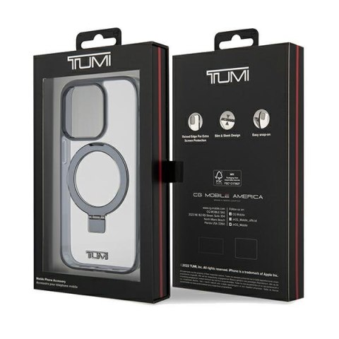 Tumi TUHMP15LSSFC iPhone 15 Pro 6.1"biały/white hardcase Transparent Ring Stand Magsafe