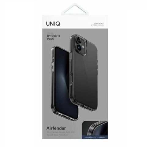 UNIQ etui Air Fender iPhone 16 Plus 6.7"szary/smoked