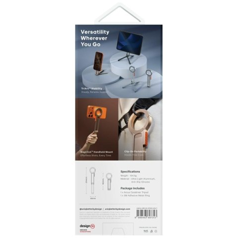 Uchwyt magnetyczny UNIQ Arcus TriPod Stand srebrny