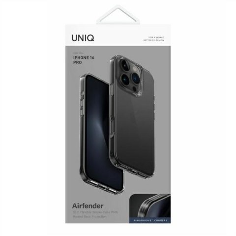 UNIQ etui Air Fender iPhone 16 Pro 6.3"szary/smoked