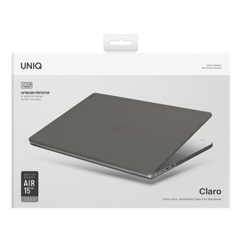 UNIQ etui Claro MacBook Air 15" (2023-2024) przezroczysty szary/smoke matte grey
