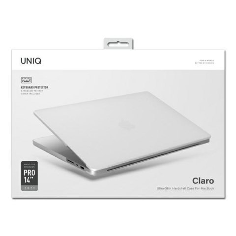 UNIQ etui Claro MacBook Pro 14" (2021/2023/2024) przezroczysty/dove matte clear