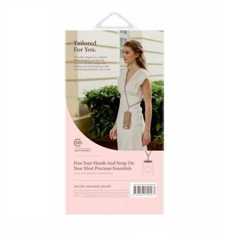 UNIQ etui Coehl Creme iPhone 16 Pro 6.3"Magnetic Charging różowy/ballet pink