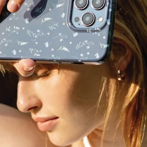 UNIQ etui Coehl Prairie iPhone 15 ProMax 6.7" granatowy/lavender blue