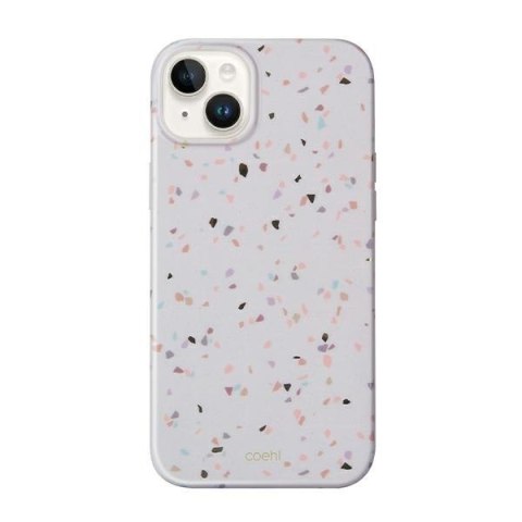 UNIQ etui Coehl Terrazzo iPhone 14 Plus/ 15 Plus 6.7" piaskowy/sandstone