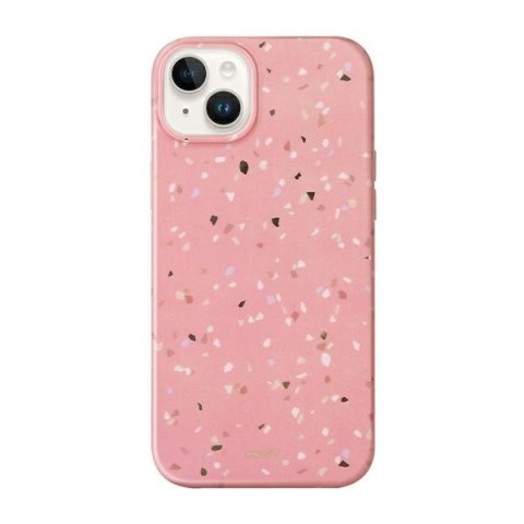UNIQ etui Coehl Terrazzo iPhone 14 Plus/ 15 Plus 6.7" różowy/coral pink