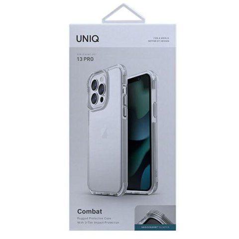 UNIQ etui Combat iPhone 13 Pro / 13 6,1"przezroczysty/crystal clear