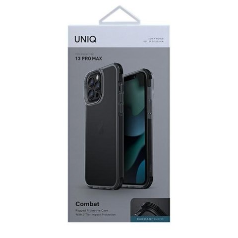 UNIQ etui Combat iPhone 13 Pro Max 6,7"czarny/carbon black