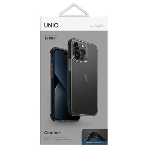 UNIQ etui Combat iPhone 14 Pro 6,1"czarny/carbon black