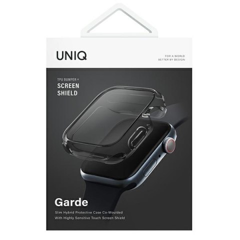 UNIQ etui Garde Apple Watch Series 7/8/9 45mm. szary/smoked grey
