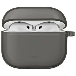 UNIQ etui Glase AirPods 4 dymny/glossy smoke