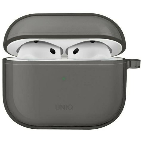 UNIQ etui Glase AirPods 4 dymny/glossy smoke