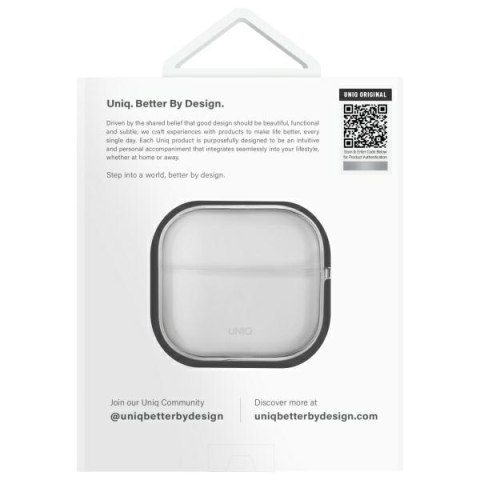 UNIQ etui Glase AirPods 4 przezroczysty/glossy clear