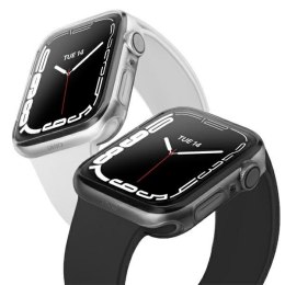 UNIQ etui Glase Apple Watch Series 7/8/941mm. Dual Pack przezroczysty-dymny/clear-smoke