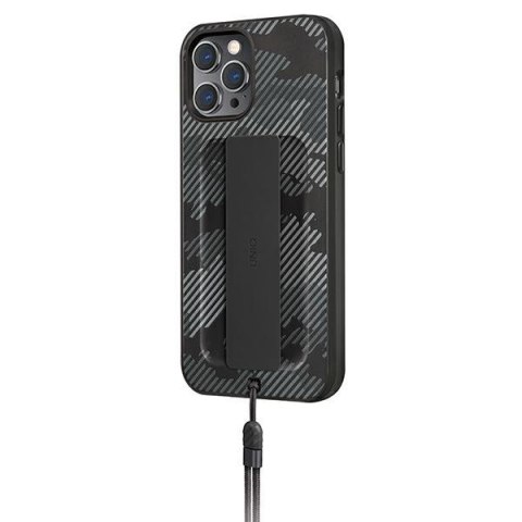 UNIQ etui Heldro iPhone 12 Pro Max 6,7"czarny moro/charcoal camo Antimicrobial