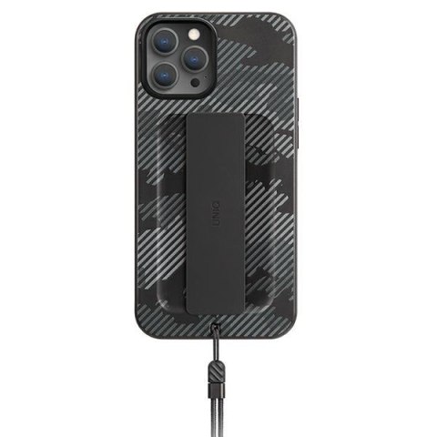 UNIQ etui Heldro iPhone 12/12 Pro 6,1"czarny moro/charcoal camo Antimicrobial