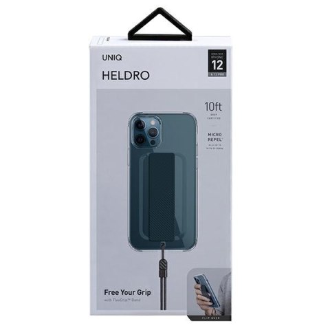 UNIQ etui Heldro iPhone 12/12 Pro 6,1"przezroczysty/clear Antimicrobial