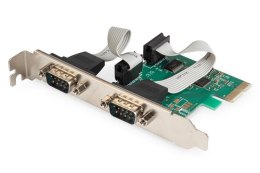 Karta rozszerzeń/Kontroler PCI Express RS232 Serial Port, 2xDB9, Chipset: ASIX99100