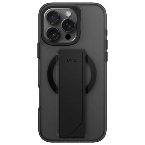UNIQ etui Heldro Max iPhone 16 Pro 6.3" Magclick Charging czarny/vapour smoke