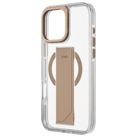 UNIQ etui Heldro Max iPhone 16 Pro 6.3" Magclick Charging złoty/taupe gold