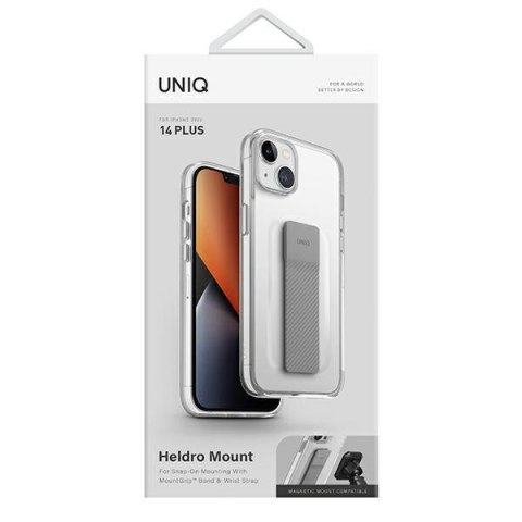 UNIQ etui Heldro Mount iPhone 14 Plus/ 15 Plus 6.7" przeźroczysty/lucent clear