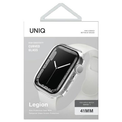 UNIQ etui Legion Apple Watch Series 7/8/9 41mm przezroczysty/clear