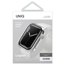 UNIQ etui Legion Apple Watch Series 7/8/9 45mm przezroczysty/clear