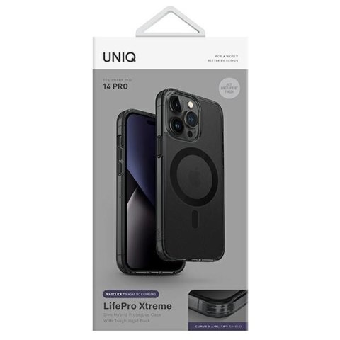 UNIQ etui LifePro Xtreme iPhone 14 Pro6,1" Magclick Charging szary/frost smoke
