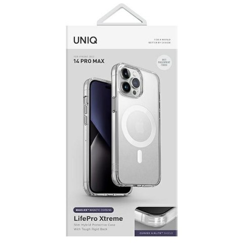 UNIQ etui LifePro Xtreme iPhone 14 ProMax 6,7"Magclick Charging przeźroczysty/frost clear