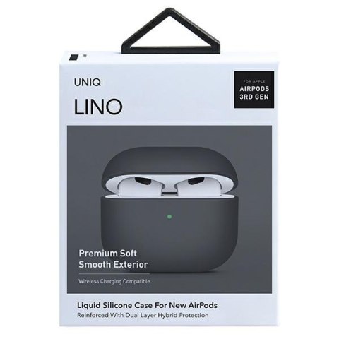 UNIQ etui Lino AirPods 3 gen.Silicone szary/ash grey