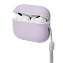 UNIQ etui Lino AirPods Pro 2 genSilicone (2022/2023) liliowy/lilac lavender