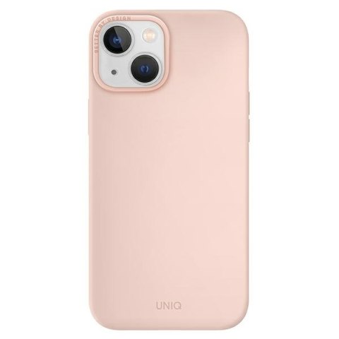 UNIQ etui Lino Hue iPhone 14 Plus / 15Plus 6.7" Magclick Charging różowy/blush pink