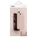 UNIQ etui Lino Hue iPhone 14 Plus / 15Plus 6.7" Magclick Charging różowy/blush pink