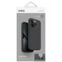 UNIQ etui Lino Hue iPhone 14 Plus / 15Plus 6.7" Magclick Charging szary/charcoal grey