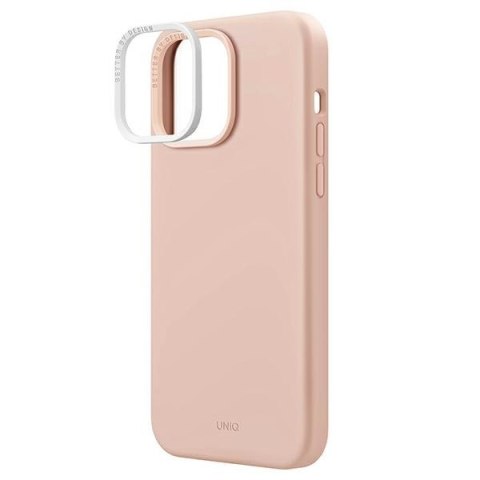 UNIQ etui Lino Hue iPhone 14 Pro Max6,7" Magclick Charging różowy/blush pink