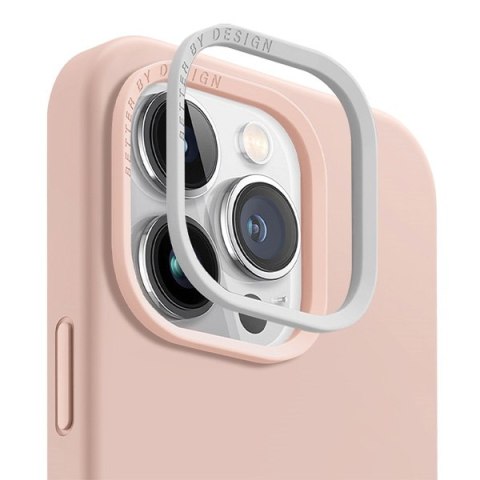 UNIQ etui Lino Hue iPhone 15 Pro 6.1"Magclick Charging różowy/blush pink