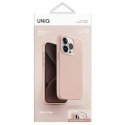UNIQ etui Lino Hue iPhone 15 Pro 6.1"Magclick Charging różowy/blush pink