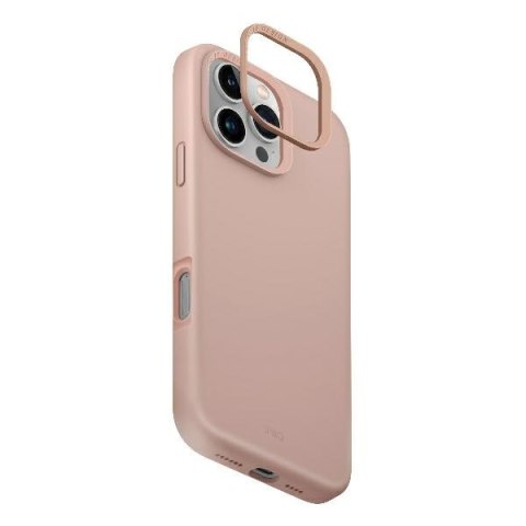 UNIQ etui Lino Hue iPhone 16 Pro 6.3"Magclick Charging różowy/blush pink