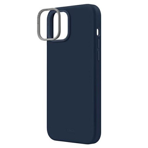 UNIQ etui Lino iPhone 14 Plus / 15 Plus6.7" niebieski/marine blue