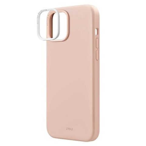 UNIQ etui Lino iPhone 14 Plus / 15 Plus6.7" różowy/blush pink