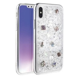 UNIQ etui Lumence Clear iPhone Xs Maxsrebrny/Perivvinkle silver