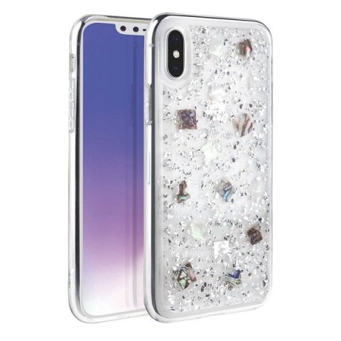 UNIQ etui Lumence Clear iPhone Xs Maxsrebrny/Perivvinkle silver