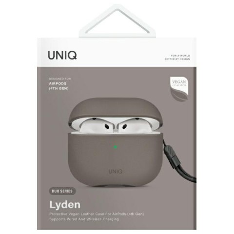 UNIQ etui Lyden DS AirPods 4 szary/flint grey