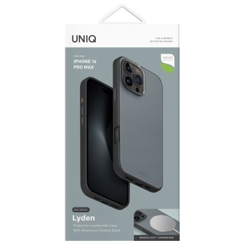 UNIQ etui Lyden DS iPhone 16 Pro Max 6.9" Magclick Charging niebiesko-czarny/washed blue-black